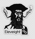 3” x 3” “Blackbeard Eleveight” sticker